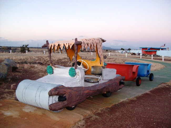 Sadly, the golf carts, once available for tourists, but they're no longer operational and now only exist for show. 