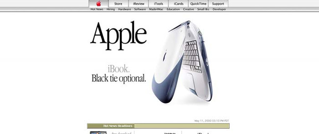 Apple.com from 2000.