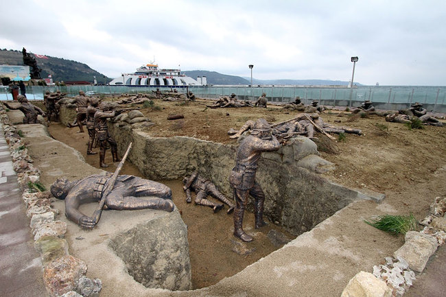 6.) A Scene From The World War With Real-Size Statues, (Eceabat, Turkey)