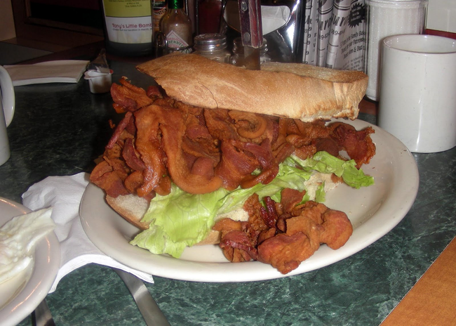 2.) Tony's BLT (Made With 1 Pound Of Bacon)