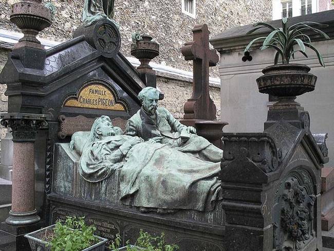 From a graveyard in Paris, France. It's a hauntingly beautiful gravestone.