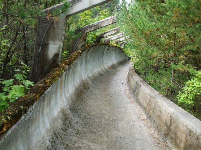 What happened to this bobsled track is actually pretty common for former Olympic villages.