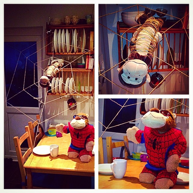 Day 35: Lion and Monkey play Spider-Man.
