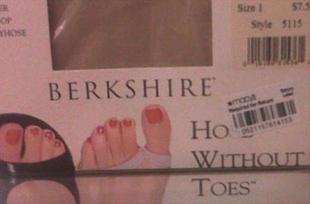 Those sure look like toes to me.