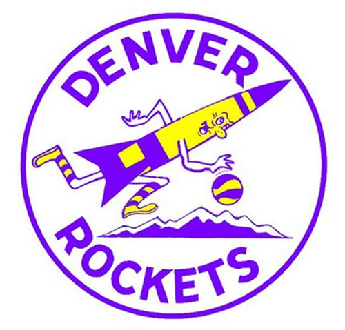 5.) The Denver Rockets basketball team logo looks more like it was in a cute PSA about outer space in the 1950's than a team logo.