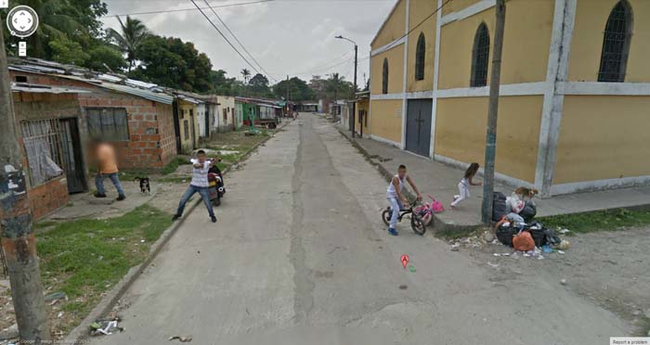 16.) Shooting at the Google Street Car in Colombia.