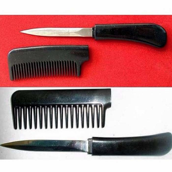 10.) Is that a comb... or a deadly weapon?