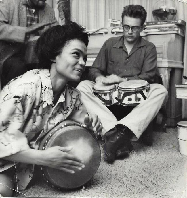 2. Eartha Kitt and James Dean