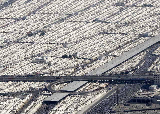 Each year, around 3 million Muslims make the pilgrimage to Mecca.