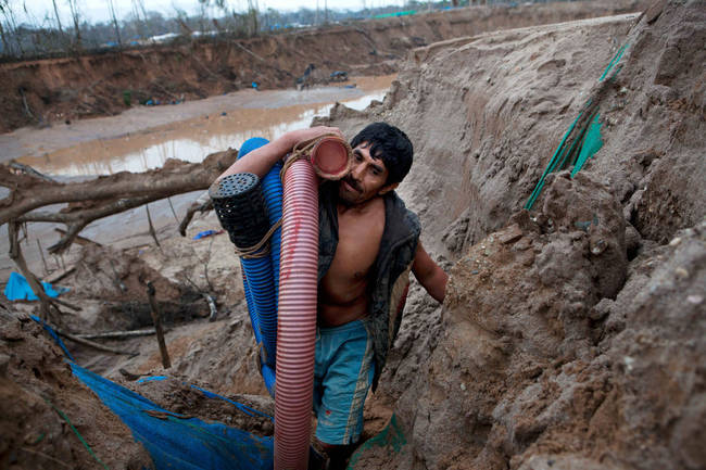 All this for the $1,071 dollars per month workers earn to collect the illegal gold.