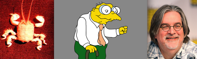 Matt Groening, creator of The Simpsons and Futurama, has a mole crab named Albunea groeningi after him.  Could it also be a reference to everyone's favorite Simpson's character, Hans Moleman?