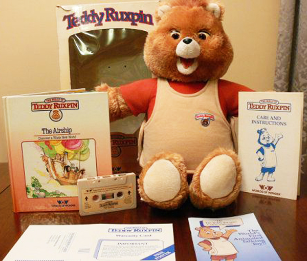 6.) Teddy Ruxpin: Imagine how much more people would read if we still had a talking bear to do it for us.