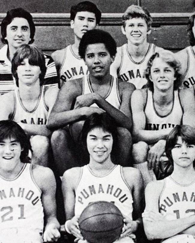 Barack Obama played basketball in high school.