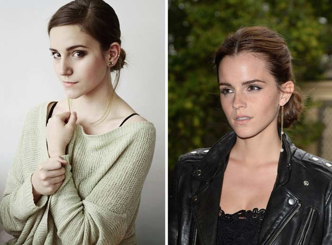 6.) Looks just like: Emma Watson.