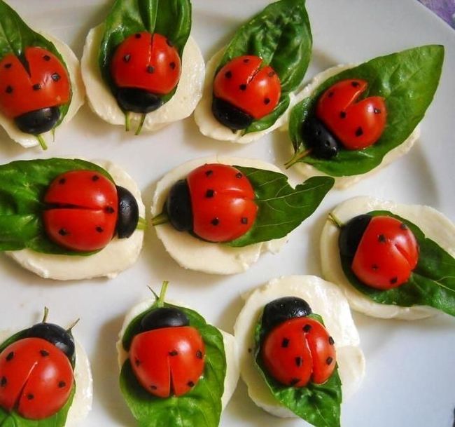 23. Lady Bug Caprese Salad