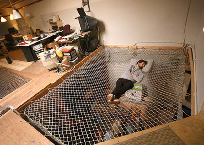 This bed is nothing but net.