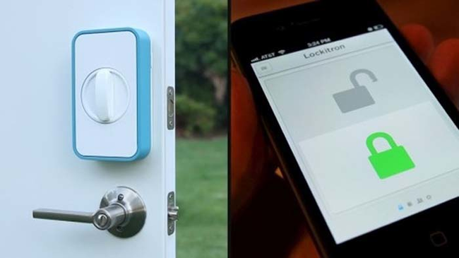 4.) Lock and unlock your doors using your smartphone.