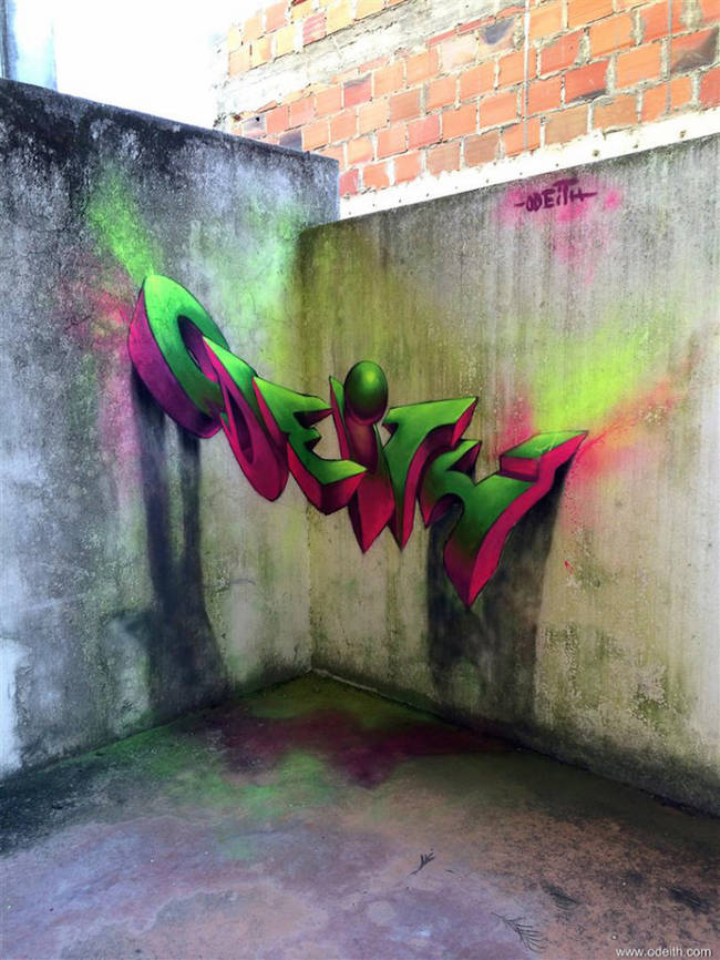 The gravity-defying graffiti