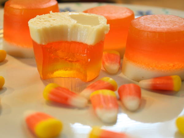 9.) <a href="https://seriouslyforreal.com/more/15-awesome-layered-drinks-youve-never-heard-of/">Candy Corn Shooters</a>