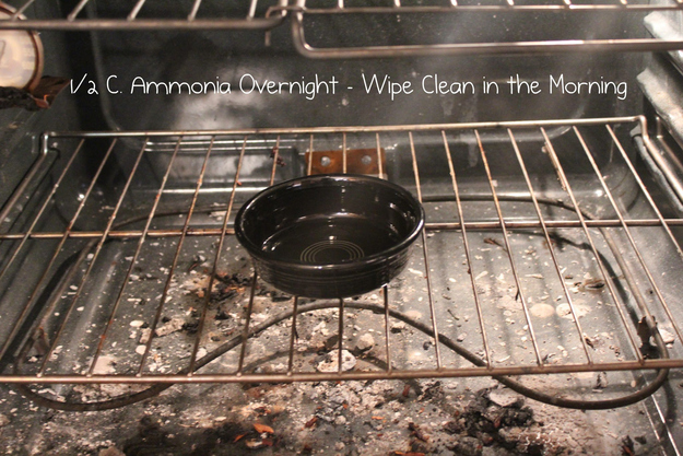 6.) Ammonia cleans an oven just by being ammonia