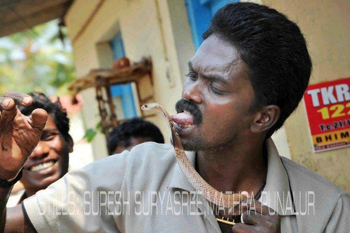 Meet Vava Suresh, a popular Indian wildlife conservationist and... SNAKE EXPERT.