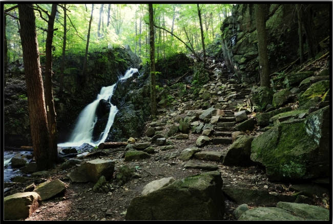 Imagine you're a hiker and happen upon this lovely scene. Thanks to nature and the hard work of trail crews like this one, we can fully enjoy beautiful scenery like this.