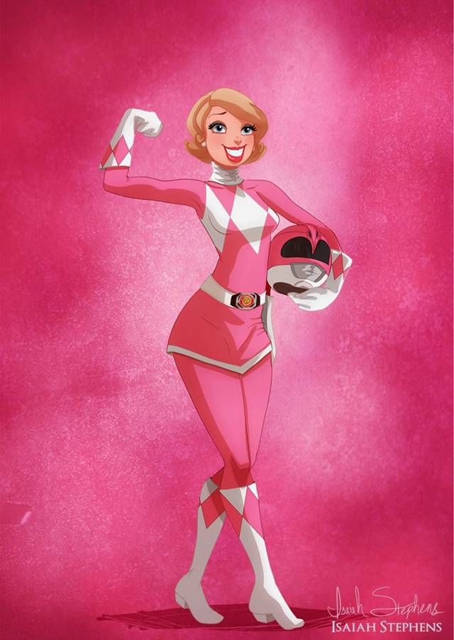 Charlotte LaBouffe (from <i>The Princess and the Frog</i>) as the Pink Ranger