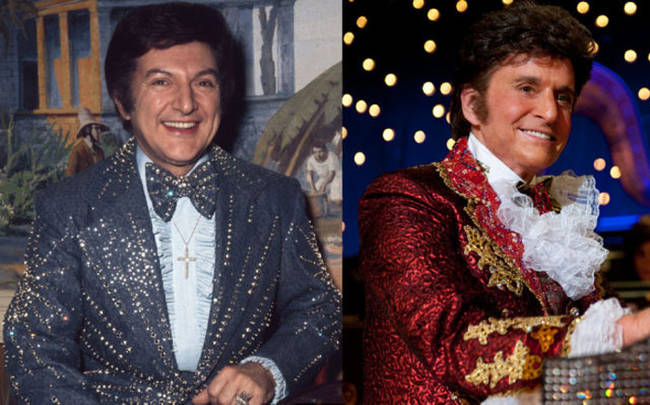 Michael Douglas as Liberace in <em>Behind the Candelabra</em>