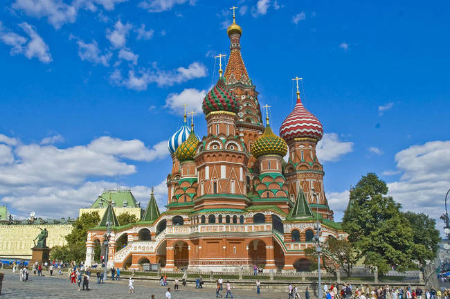 St. Basil’s Cathedral, Russia.