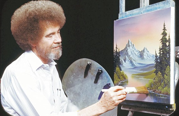 What if Bob Ross was a serial killer, & he painted the landscapes of where he hid the bodies.