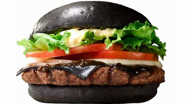 11.) Squid-Ink Burger King Black Burger.