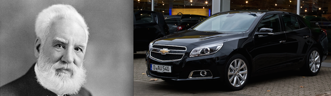 7.) Alexander Graham Bell - Chevy Malibu