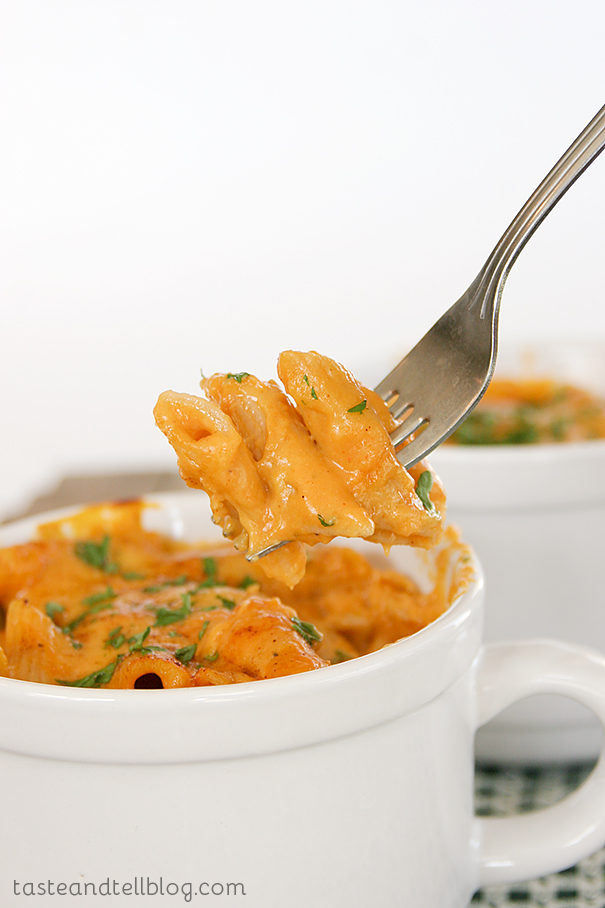 12.) <a href="https://www.tasteandtellblog.com/pumpkin-cheddar-mac-and-cheese/">Pumpkin Cheddar Mac and Cheese</a>