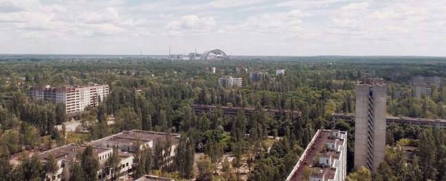 With no humans, the surrounding forests are slowly reclaiming the city of Pripyat.