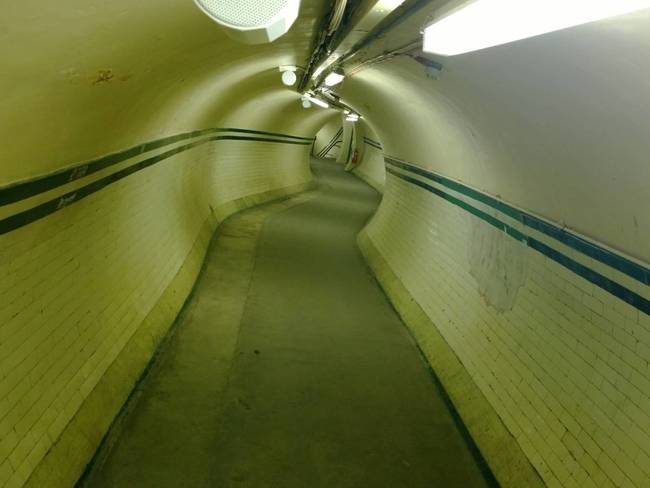 The Commuter Tunnel Into The Abandoned Aldwych Station.