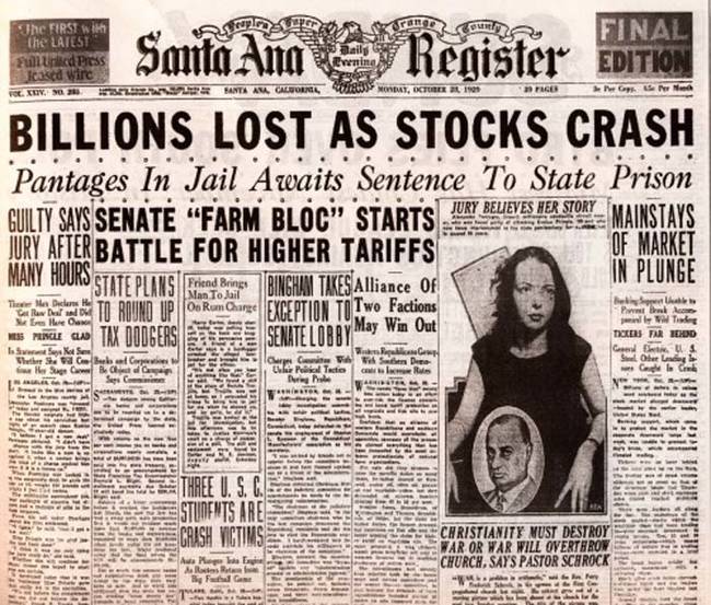 Many people were caught off guard by this sudden collapse, as preceding years were good for the market.