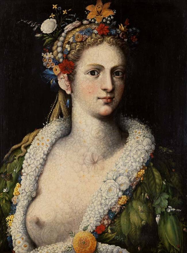 "Flora meretrix." Arcimboldo's work was an object of fascination for many people during his life.