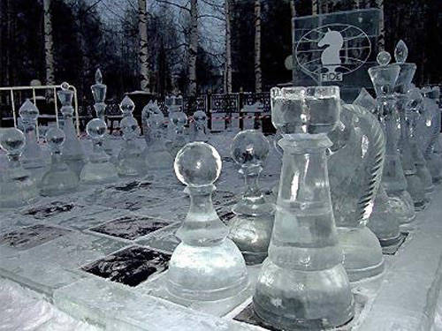 A chess board