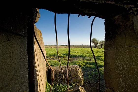 A view from a bunker in Ypres.