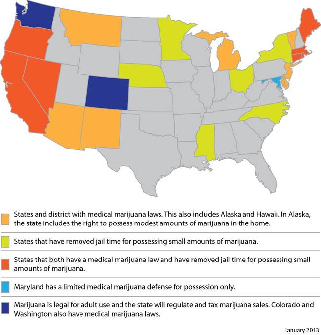 2.) Marijuana use laws.