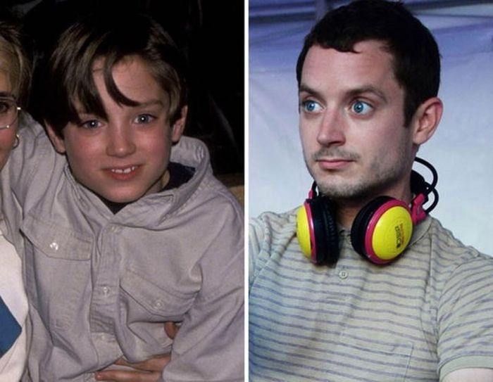 8.) Elijah Wood - 1992 and now.