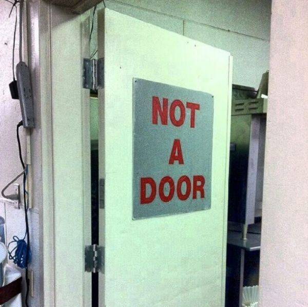 13. The hinges beg to differ.