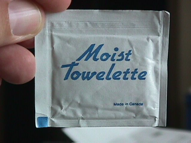 9.) Moist Towelette