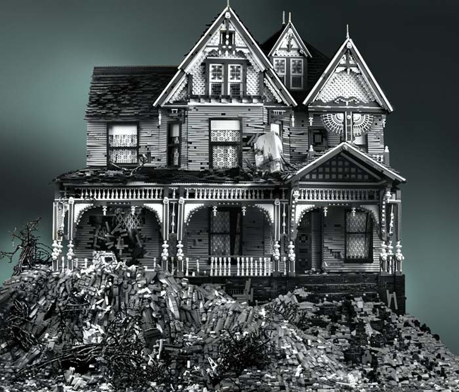 14.) Super creepy haunted house.