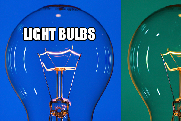 2.) Fluorescent and CFL bulbs contain toxic chemicals, but incandescent and halogen are fine to toss.