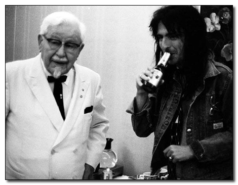 3.) Col. Sanders and Alice Cooper