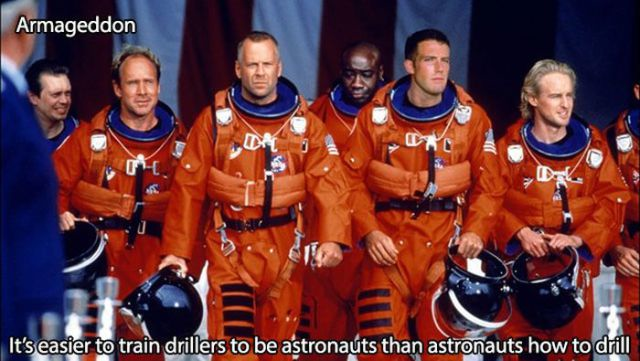 We won't even get into the part where Bruce Willis lights a fire <i>in the vacuum of space</i>. Bruce Willis > science.