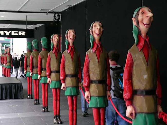 So many creepy elves!