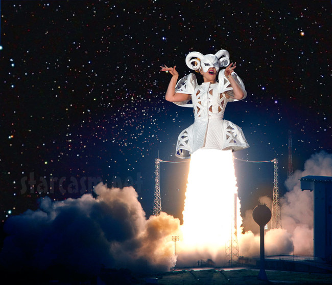 3.) Zero Gravity Concerts: Lady Gaga hopes to be the first singer in space. The alien princess will be performing a zero gravity concert in New Mexico's Spaceport America in 2015.