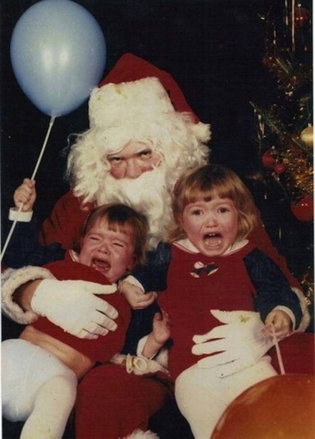 That the most evil Santa I've ever seen.